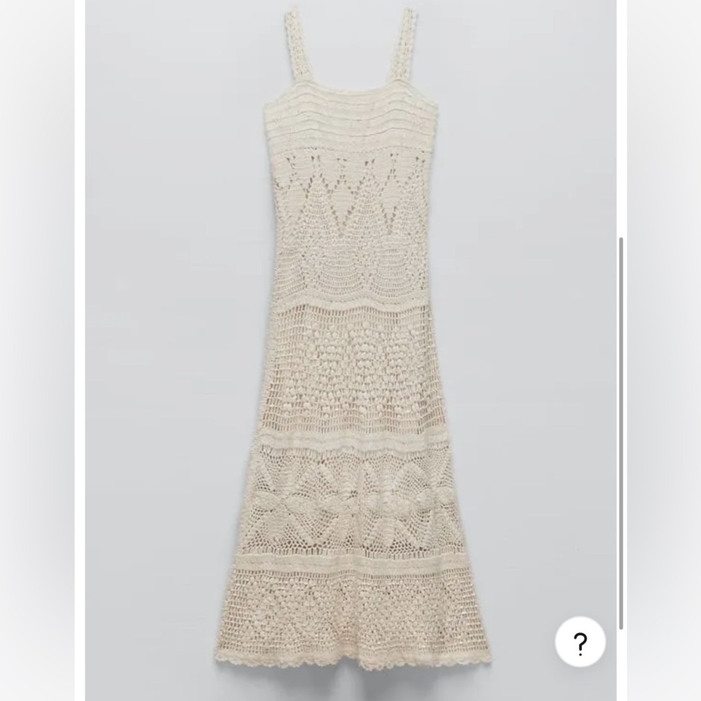Zara NWT Sequin Crochet Dress Small $159
